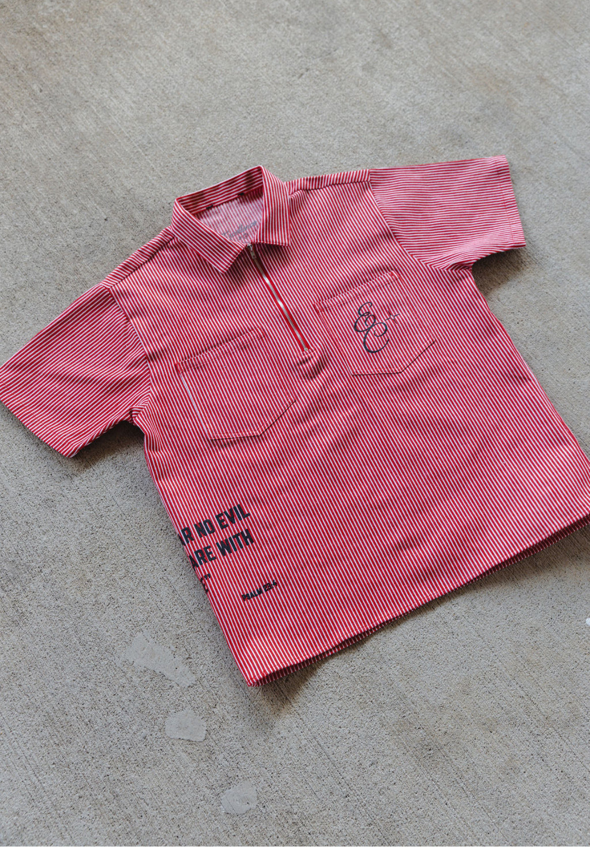 "I WILL FEAR NO EVIL" Red Workers Shirt